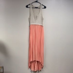 High-low jersey dress